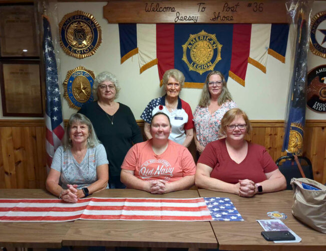 Jersey Shore’s 2025 American Legion Auxiliary Unit #36 officers installed